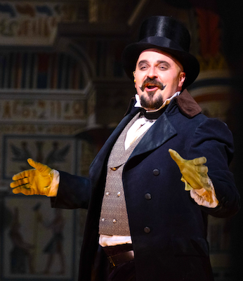 Spencer Hamlin as Monostatos in The Magic Flute at Santa Fe Opera, 2026.