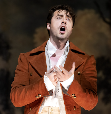 Josh Lovell as Tamino in The Magic Flute at Santa Fe Opera, 2026.